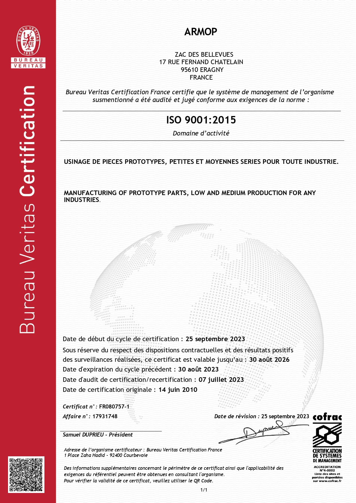 8580480-ARMOP-ISO9001